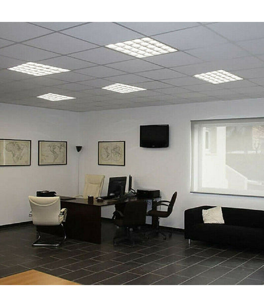 Pannello Incasso Griglia Led 55 W Plafoniera Slim Luce Fredda Naturale P595-q  -bianco Freddo      -