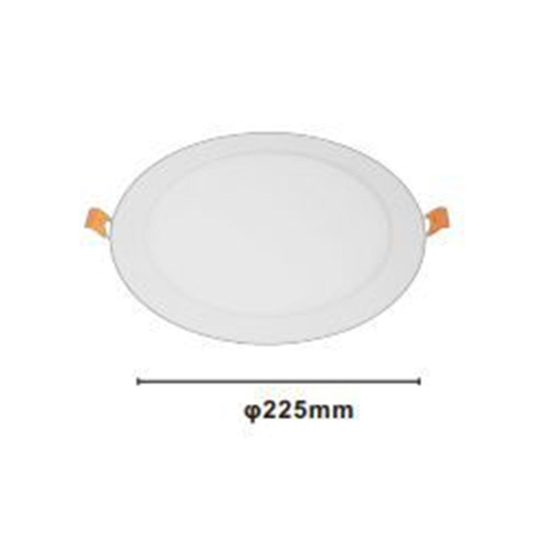 Trade Shop - Pannello Led 18watt Da Incasso Rotondo Bianco ø225mm Luce 3000k-6500k Ip20 00045         