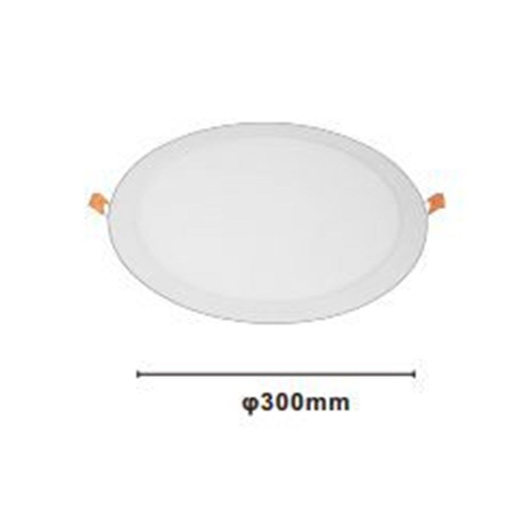 Trade Shop - Pannello Led 24 Watt Da Incasso Rotondo Bianco ø300mm Luce 3000k-6500k Ip20 00069         