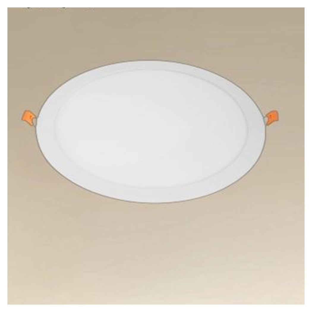 Trade Shop - Pannello Led 24 Watt Da Incasso Rotondo Bianco ø300mm Luce 3000k-6500k Ip20 00069         