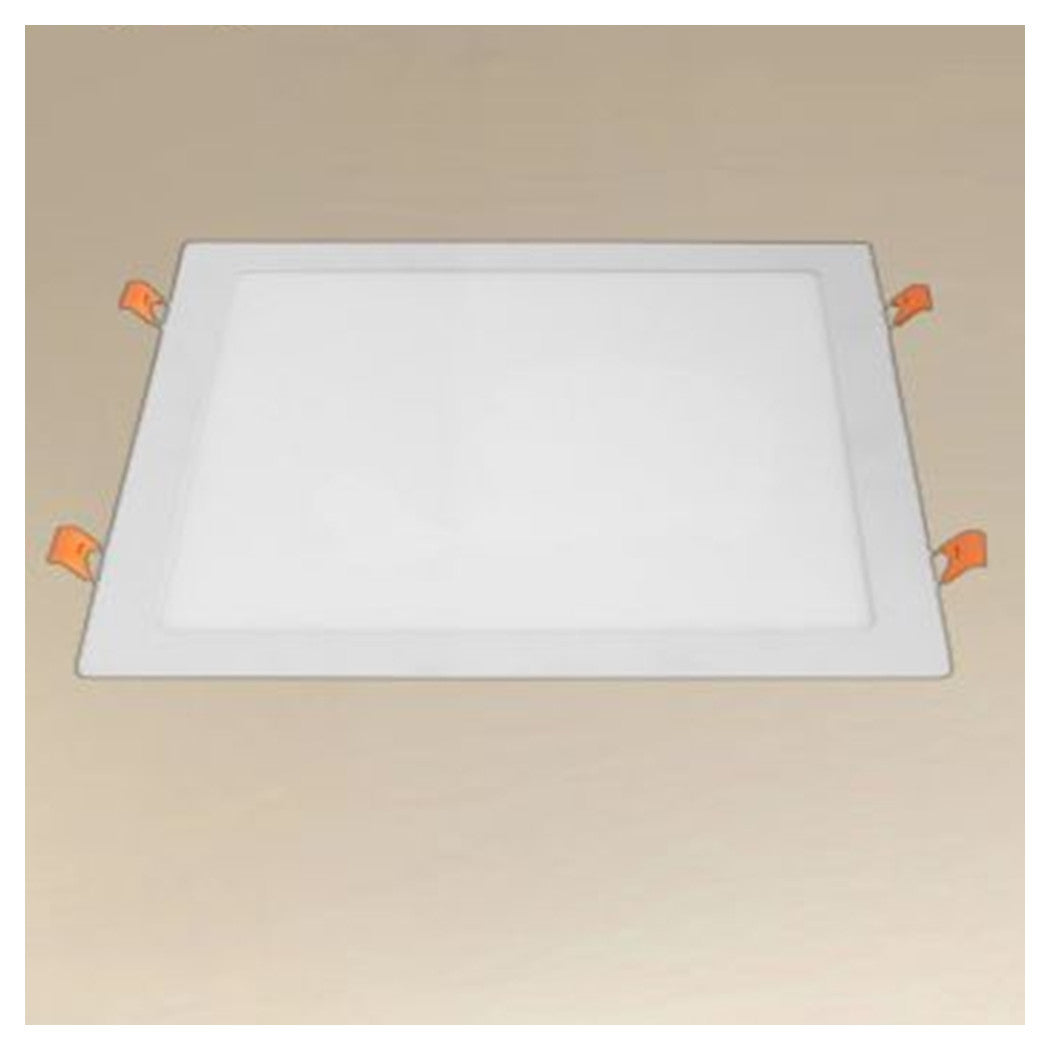 Trade Shop - Pannello Led 24watt Da Incasso Quadrato Bianco 300mm Luce 3000k-6500k Ip20 00113         