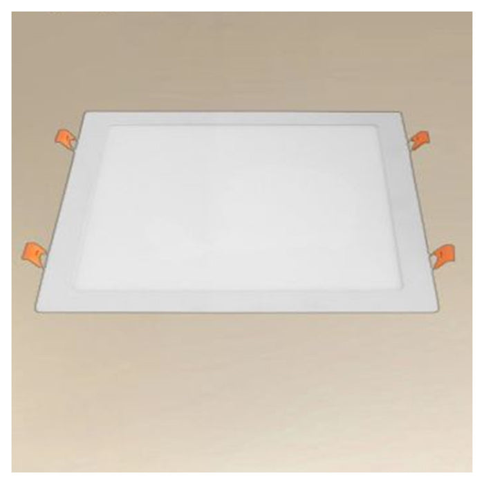 Trade Shop - Pannello Led 24watt Da Incasso Quadrato Bianco 300mm Luce 3000k-6500k Ip20 00113         