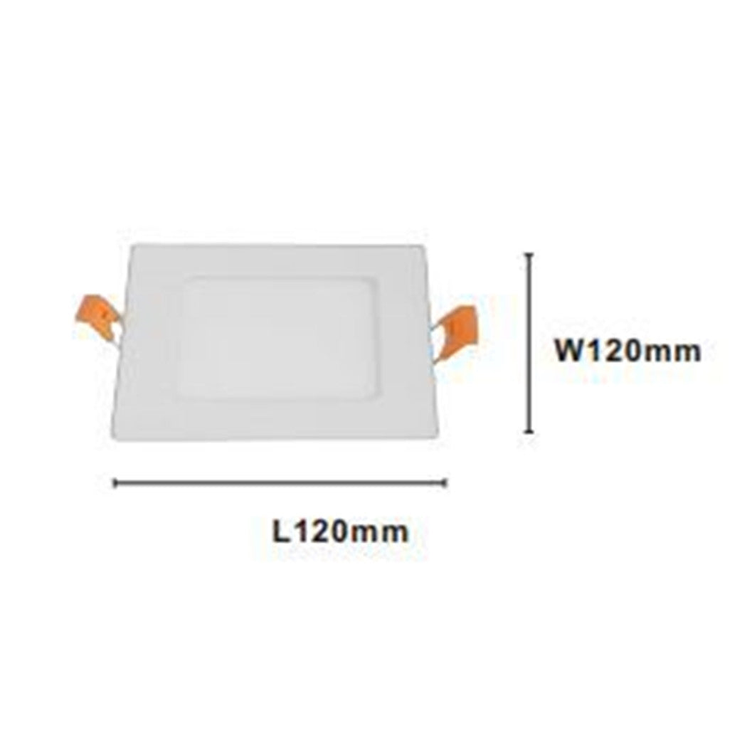 Trade Shop - Pannello Led 6 Watt Da Incasso Quadrato Bianco 120mm Luce 3000k-6500k Ip20 00083         