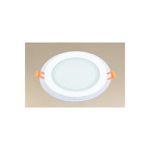 Trade Shop - Pannello Led Incasso Luce 3000k-6500k 12w Tondo Am-cr-12 Con Bordo Traparente 00649 -