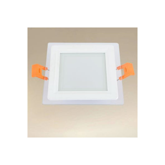 Trade Shop - Pannello Led Incasso Luce 3000k-6500k 6w Quadrato Am-cs-6 Con Bordo Traparente 00663         