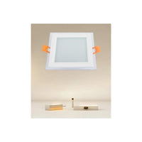 Trade Shop - Pannello Led Incasso Luce 3000k-6500k 9w Quadrato Am-cs-9 Con Bordo Traparente 00670         