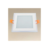 Trade Shop - Pannello Led Incasso Luce 3000k-6500k 9w Quadrato Am-cs-9 Con Bordo Traparente 00670         