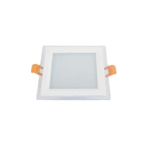 Trade Shop - Pannello Led Incasso Luce 3000k-6500k 9w Quadrato Am-cs-9 Con Bordo Traparente 00670         