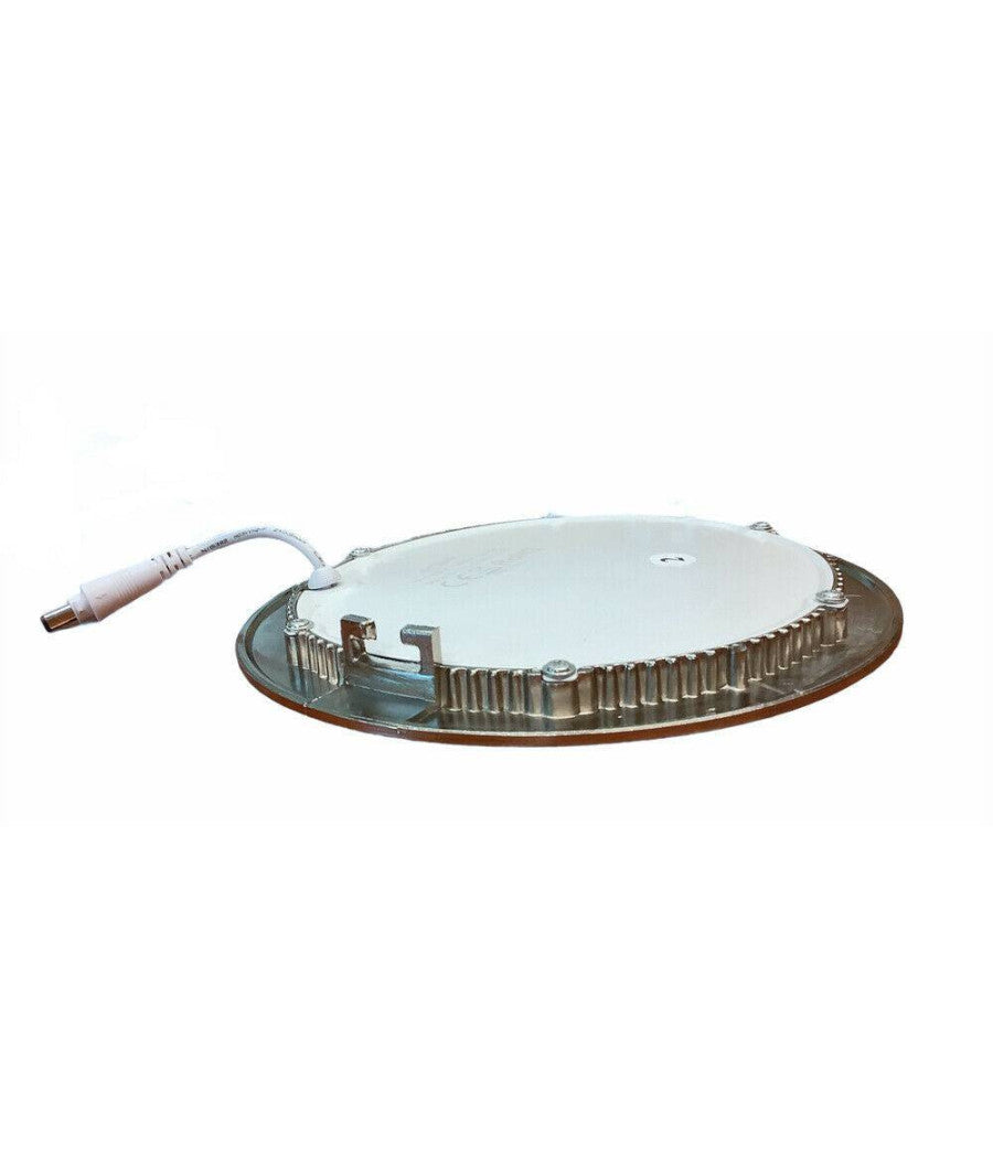 Pannello Led Incasso Silver Tondo Slim 12 W Luce 6500k 3000k 4000k P155a-a         