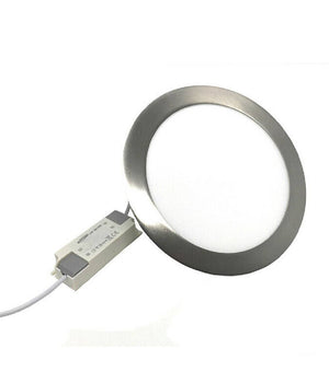 Pannello Led Incasso Silver Tondo Slim 3 W Luce 6500k 3000k 4000k P73a-a  -bianco Caldo      -