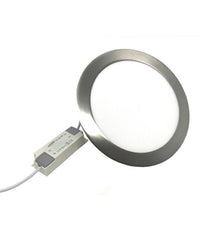 Pannello Led Incasso Silver Tondo Slim 6w P105aa Plafoniera Luce 6500k 3000k 4000k  -bianco Caldo      -