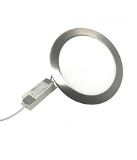 Pannello Led Slim 18w Incasso Tondo Bordo Silver Luce 3000k 4000k 6500k P205aa  -bianco Freddo      -