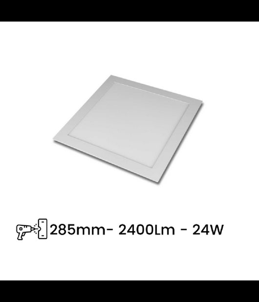 Pannello Led Slim 24w Incasso Quadrato Luce Bianco Caldo Freddo Naturale P285aq         