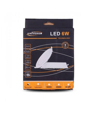 Pannello Led Slim 6w Incasso Rotondo In Pvc Luce Caldo Naturale Freddo P105at  -bianco Naturale      -