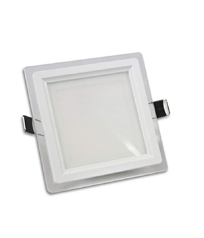 Pannello Led Slim Incasso Bordo Vetro Quadrato 9w Luce 6500k 3000k 4000k P-94eq         
