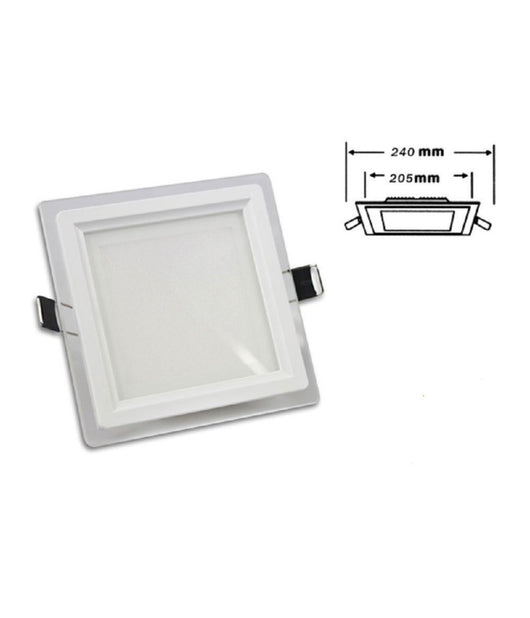 Pannello Led Slim Incasso Quadrato 24 Watt Luce 3000k 6500k 4000k 265v P-205eq         