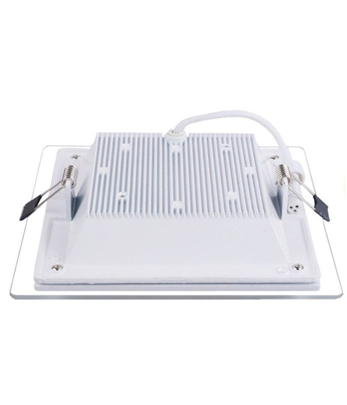 Pannello Led Slim Quadrato Incasso 24w Cornice Vetro Cct 3000k 4000k 6500k P205e-q3c         