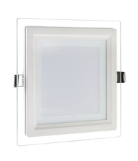 Pannello Led Slim Quadrato Incasso 24w Cornice Vetro Cct 3000k 4000k 6500k P205e-q3c         