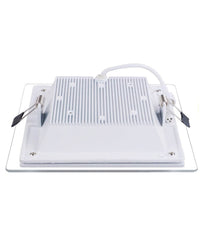 Pannello Led Slim Quadrato Incasso 24w Cornice Vetro Cct 3000k 4000k 6500k P205e-q3c         