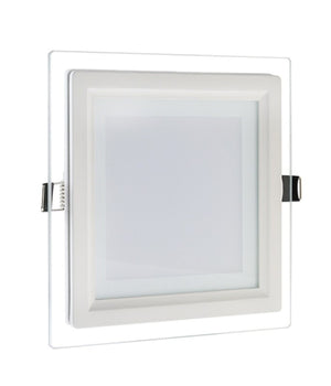 Pannello Led Slim Quadrato Incasso Cornice Vetro 12w Cct 3000k 4000k 6500k P125e-q3c         