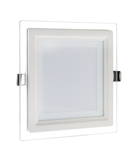 Pannello Led Slim Quadrato Incasso Cornice Vetro 12w Cct 3000k 4000k 6500k P125e-q3c         