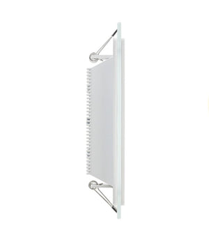 Pannello Led Slim Quadrato Incasso Cornice Vetro 12w Cct 3000k 4000k 6500k P125e-q3c         
