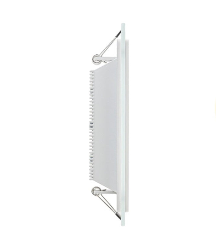 Pannello Led Slim Quadrato Incasso Cornice Vetro 12w Cct 3000k 4000k 6500k P125e-q3c         
