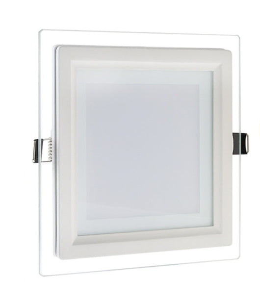 Pannello Led Slim Quadrato Incasso Cornice Vetro 18w Cct 3000k 6500k 4000k P165e-q3c         