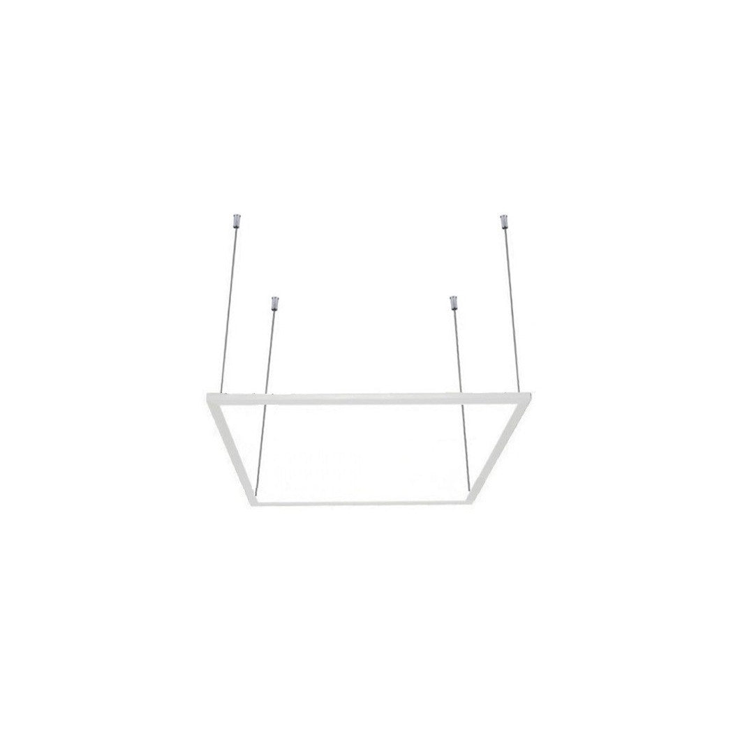 Pannello Led Telaio Luminoso Cornice 60x60 Cm 48 W 5700lm Lampadario Sospensione Tot  -bianco Caldo      -