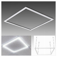 Pannello Led Telaio Luminoso Cornice 60x60 Cm 48 W 5700lm Lampadario Sospensione Tot         
