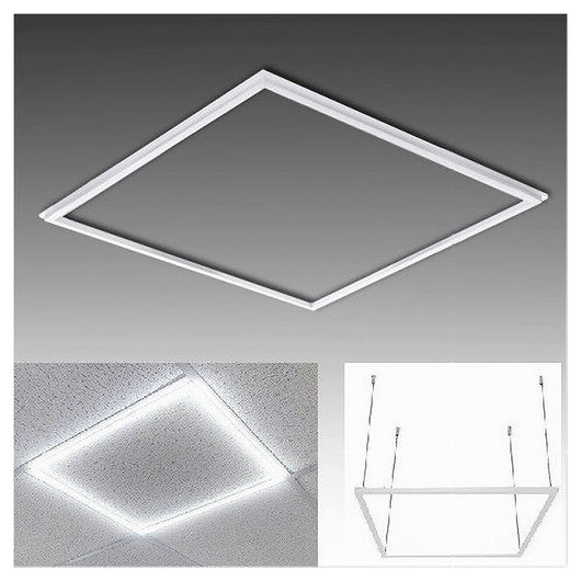 Pannello Led Telaio Luminoso Cornice 60x60 Cm 48 W 5700lm Lampadario Sospensione Tot         