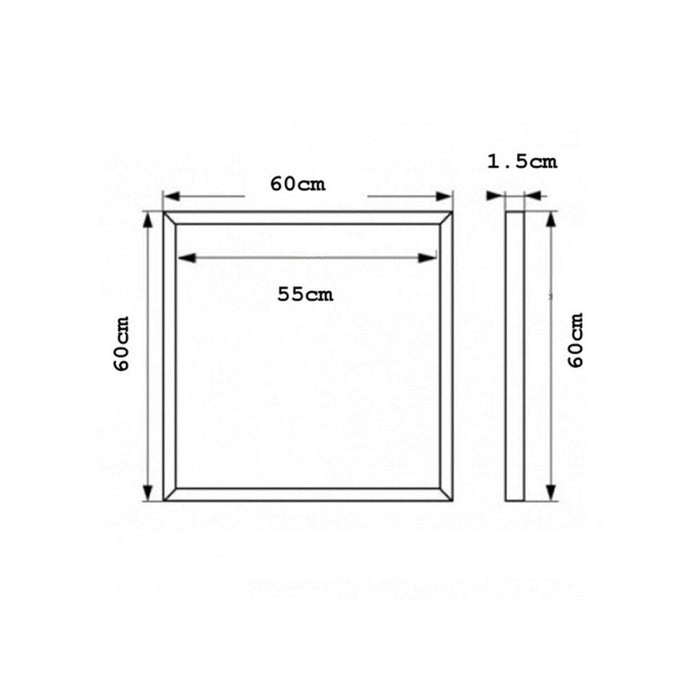 Pannello Led Telaio Luminoso Cornice 60x60 Cm 48 W 5700lm Lampadario Sospensione Tot         
