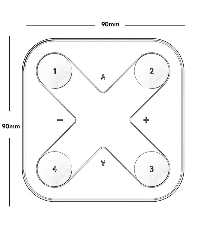 Pannello Parete Bluetooth Controller Dimmer Controllo Luci Led Casambi Xpress         
