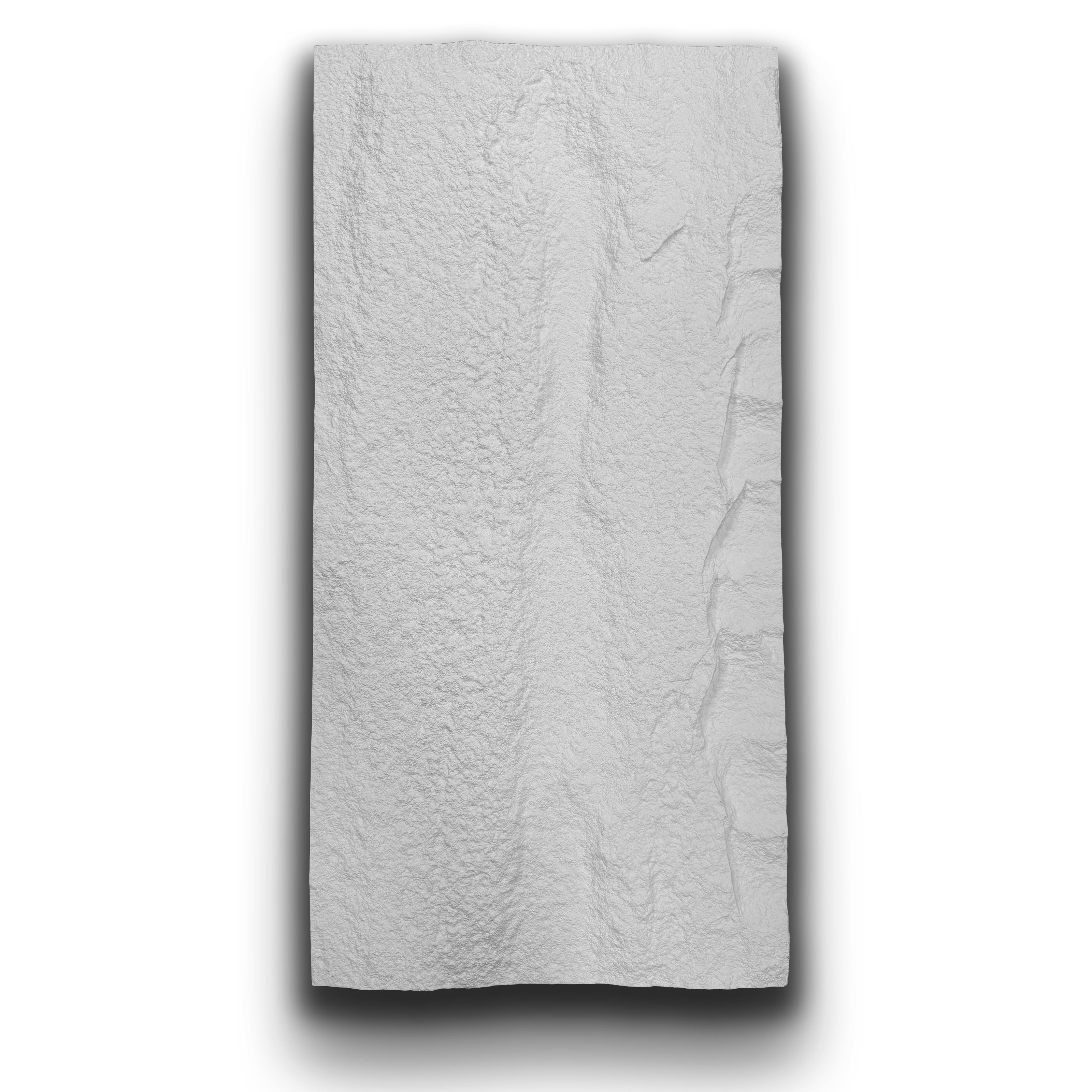 pannello di Rivestimento interno-esterno in PU effetto pietra BIANCA ultrarealistico ed isolante 60x120cm in 3 modelli - Pannello STONE 120x60cm