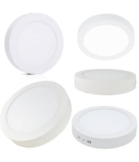 Pannello Plafoniera Faretto Faro Tondo A Led 6-12-18-24 Watt Freddo Caldo  -bianco Naturale-12 Watt -tondo    -
