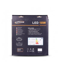 Pannello Plafoniera Led 18 W Quadrato Luce Bianco Caldo Freddo Naturale P2         