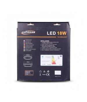 Pannello Plafoniera Led 18 W Quadrato Luce Bianco Caldo Freddo Naturale P2         