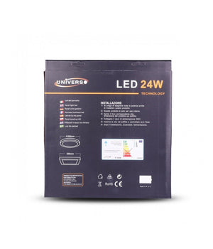 Pannello Plafoniera Led 24w Quadrato Luce Bianco Caldo Freddo Naturale         