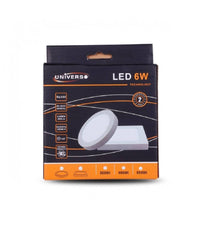 Pannello Plafoniera Led 6w Quadrato Pvc Luce Bianco Caldo Freddo Naturale P120         