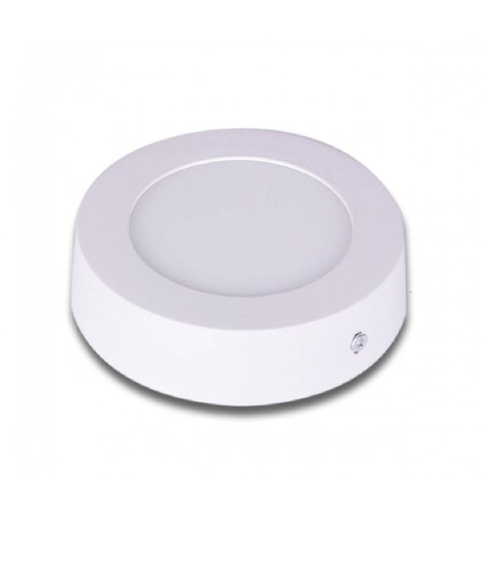 Pannello Plafoniera Led 6w Tondo Pvc Luce Bianco Caldo Freddo Naturale P120b-t  -bianco Caldo      -