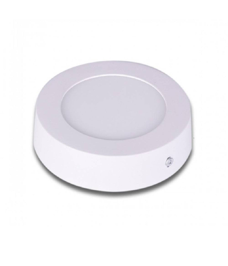 Pannello Plafoniera Led 6w Tondo Pvc Luce Bianco Caldo Freddo Naturale P120b-t  -bianco Caldo      -