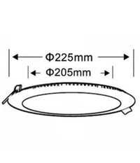 Pannello Smd Led Tondo Da Incasso 18w Con Driver Cct 3000k 4000k 6500k P205a-t3c         