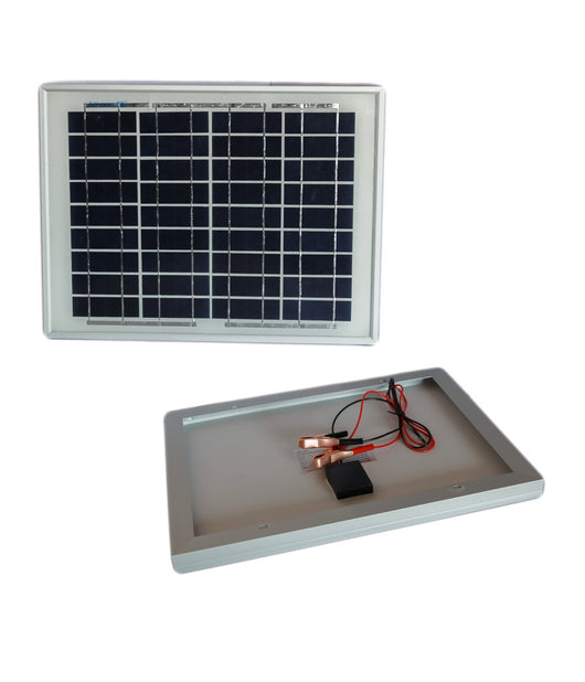 Pannello Solare Modulo Fotovoltaico 50w 50watt 12v Celle Silicio Pinze Batteria         