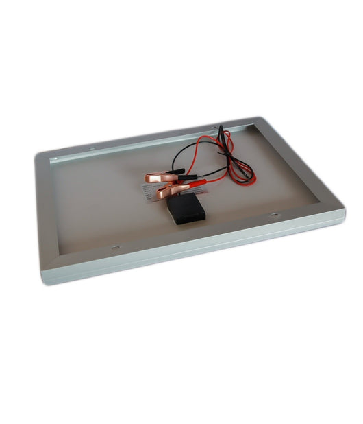 Pannello Solare Modulo Fotovoltaico 50w 50watt 12v Celle Silicio Pinze Batteria         