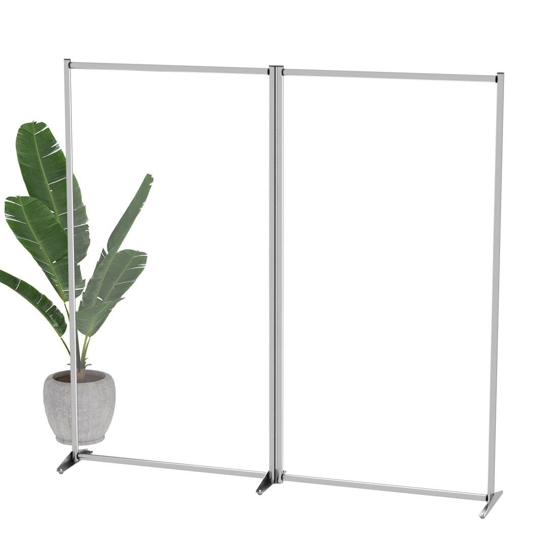 Pannello divisorio doppio in plexiglass per Aziende Uffici Studi Medici