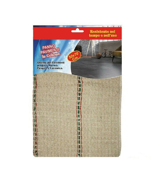 Panno In Cotone Morbido Per Pavimenti Pulire Parquet Marmo Ceramica 50 X 70 Cm         