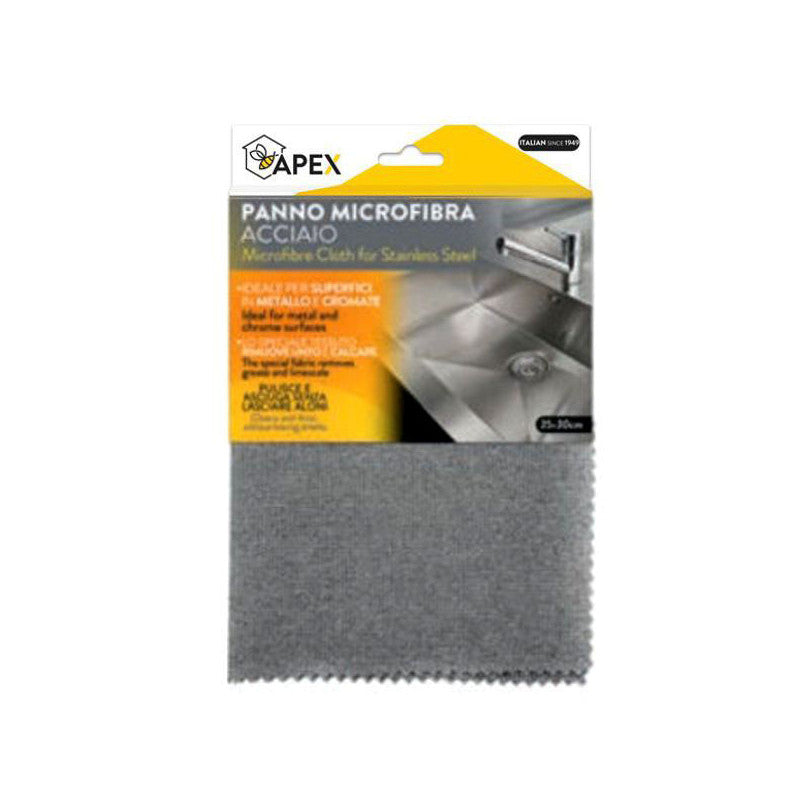 Panno Microfibra Acciaio Cm 35X30 15096 Apex