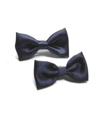 Papillon Cravattino Bambino Seta Raso Bimbo Farfalla Per Cerimonie Vari Colori  Blu       