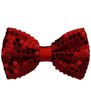 Papillon Paillettes Bordeaux Paillette Raso Cravattino Farfallino Cravatta         