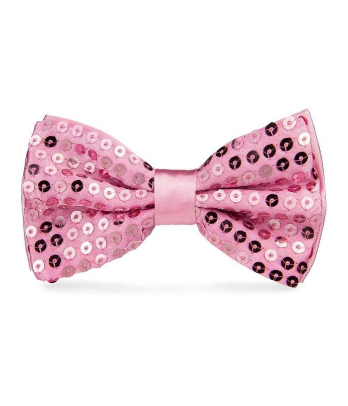 Papillon Paillettes Rosa Chiaro Teatro Paillette Cravattino Farfallino Cravatta         